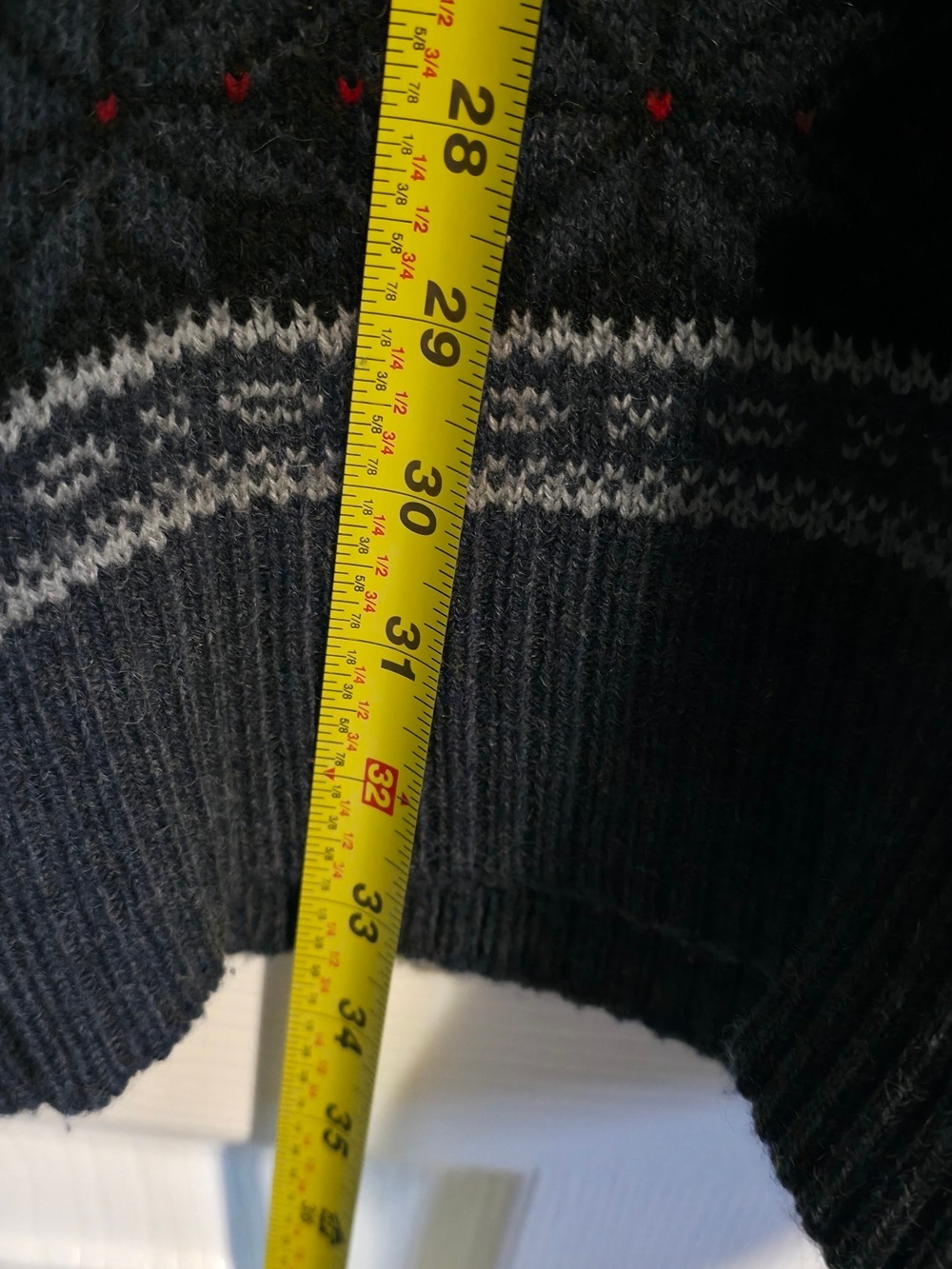 4/$67 Deal! Cozy Jules & James Crewneck Sweater in Navy and Gray - Picture 7 of 8